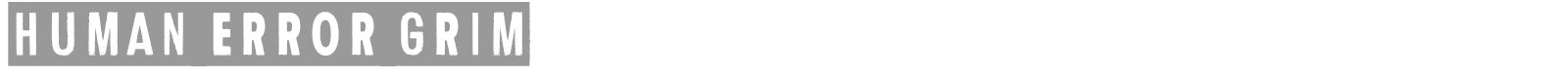 Human Error Grim font preview